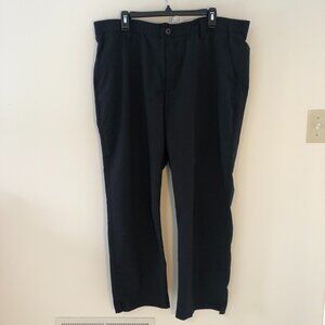 Under Armour Golf Pants Mens Black 42X30 4XL RN 96570 Stretch Waist Activewear